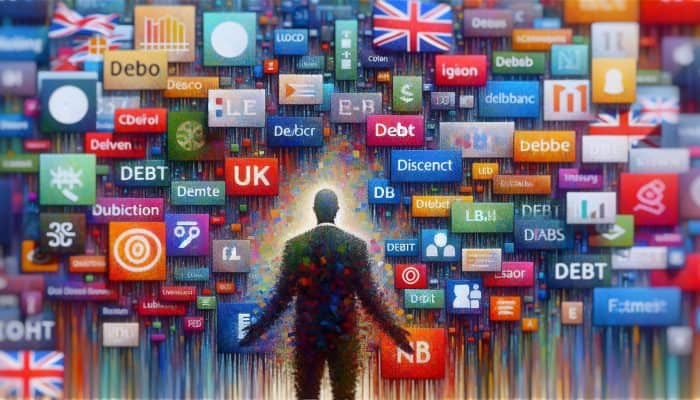 Top debt consolidation loan providers in 2025: A Comprehensive Guide | DCL Top debt consolidation loan providers in 2025: A person merging colourful threads into one clear thread, symbolising debt consolidation, with UK lender logos.