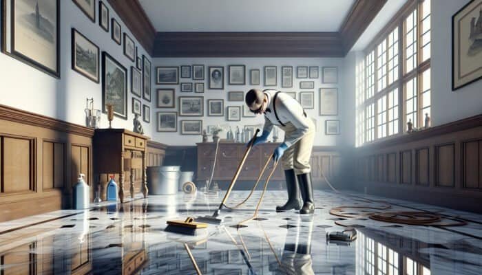 Cleaning Marble Floors in Scotland Without Streaks