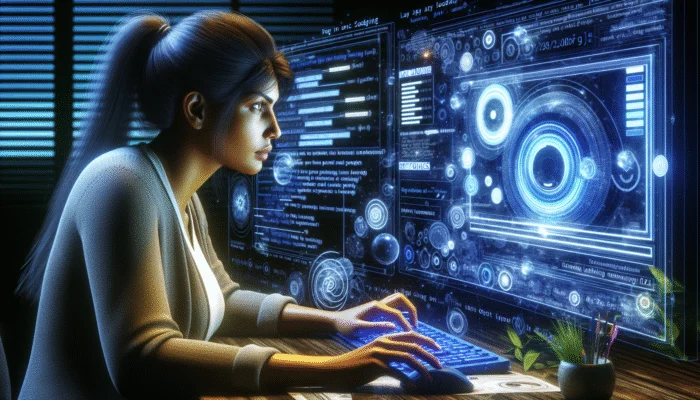 A web developer evaluates Google PageSpeed Insights metrics on a computer screen to assess the performance of lazy loading.
