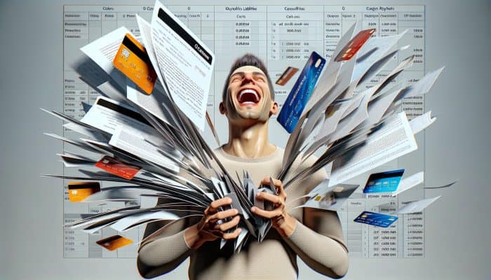 Debt Consolidation Loan Prepayment Techniques: A Comprehensive Guide | DCL Debt Consolidation Loan Prepayment Techniques: Person shredding loan documents and credit cards, symbolising debt consolidation and prepayment, with early payoff dates on a calendar.