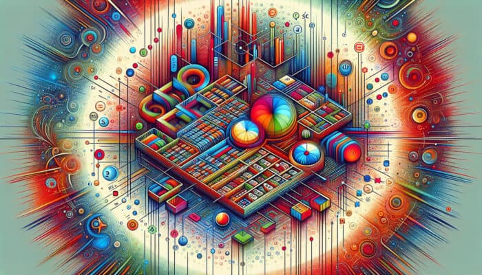 Bookkeeping Skill Enhancement for Human Virtual Assistants: An intricate ledger illustration with vibrant colors showing the accounting equation and financial principles.