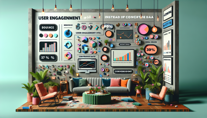 A digital dashboard in a cozy Frome office displays vibrant graphs of bounce and conversion rates for an online store.