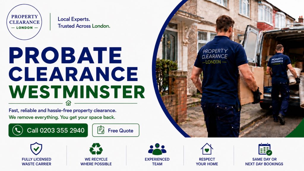 Probate House Clearance Services Available in Westminster