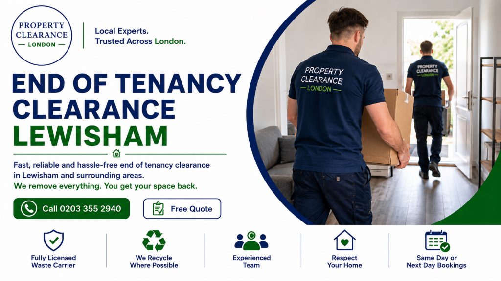 End of Tenancy Clearance in Lewisham: Professional Services
