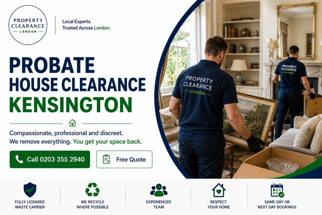 Probate House Clearance Services Offered in Kensington
