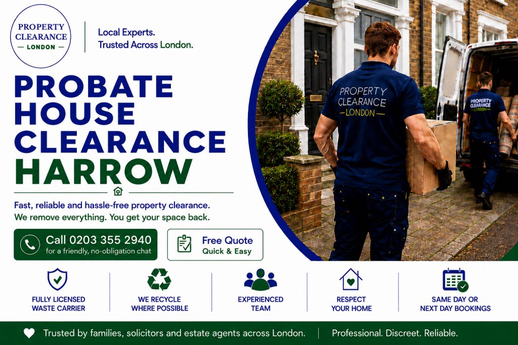 Probate House Clearance Services by Local Experts in Harrow