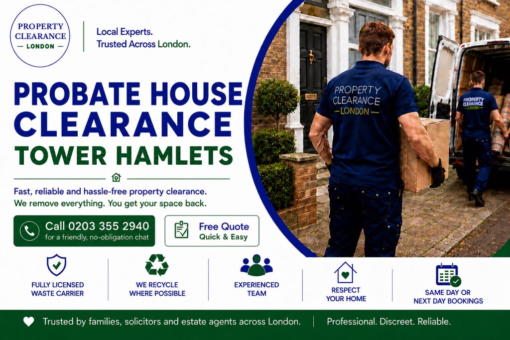 Probate House Clearance Services in Tower Hamlets Offered