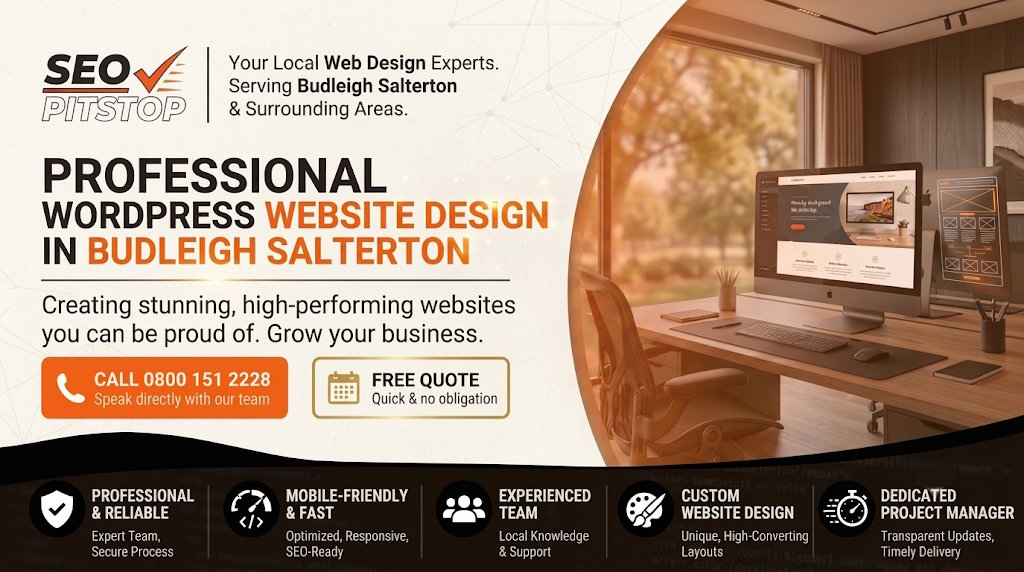 WordPress Website Design Services Available in Budleigh Salterton